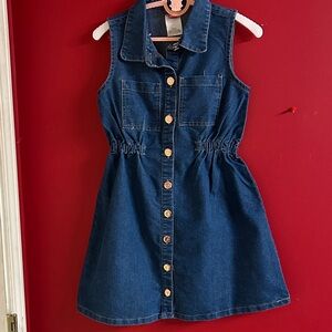 Vince Camuto Blue Denim Kids Dress size 8